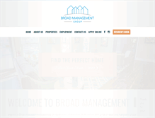 Tablet Screenshot of broadmanagementgroup.com